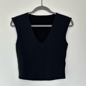 Athleta Transcend Crop Tee Black Size S